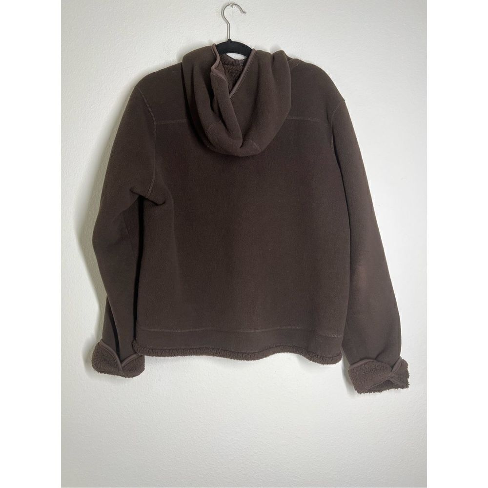 Faded Glory Hooded Fleece Jacket Faux Fur Inside Med. Brown kids Size XG (16-18 - Picture 2 of 13